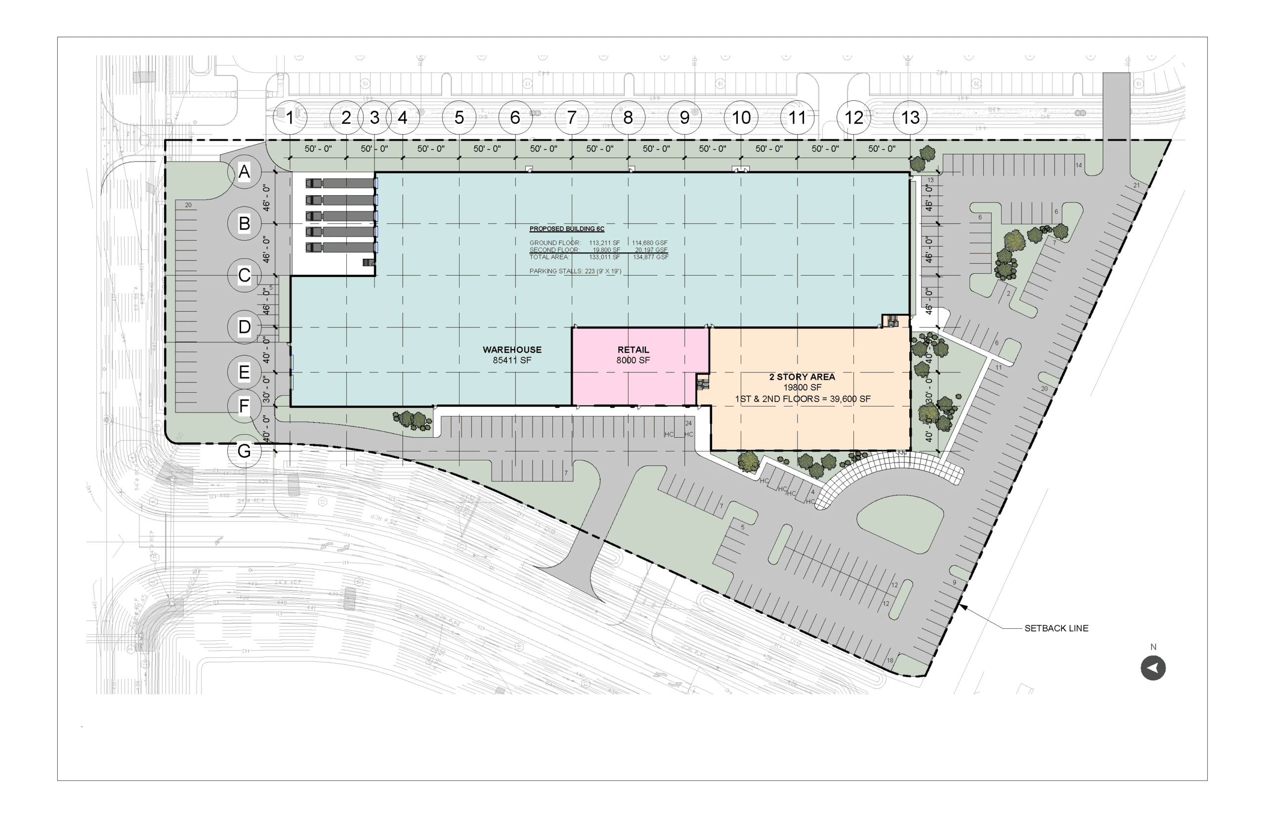 FLP Building VI C Site Plan colored